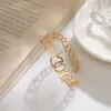 The golden heart-shaped hollowed-out bracelet is a fashionable, simple and versatile wrist accessory for women details Picture